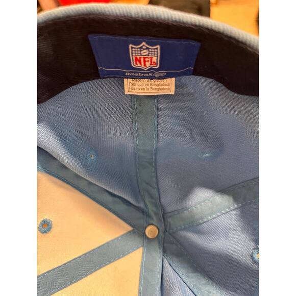 Reebok NFL Tennessee Titans Light Blue Cap Hat Adjustable Strap Pre Owned - Picture 5 of 5